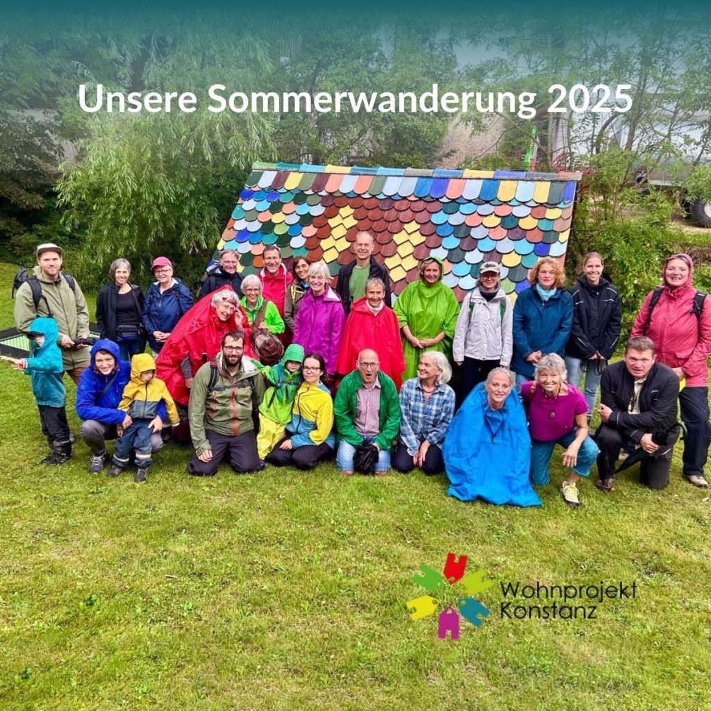 Sommerwanderung 2025 Gruppenbild - Bildrechte Wohnprojekt Konstanz eG