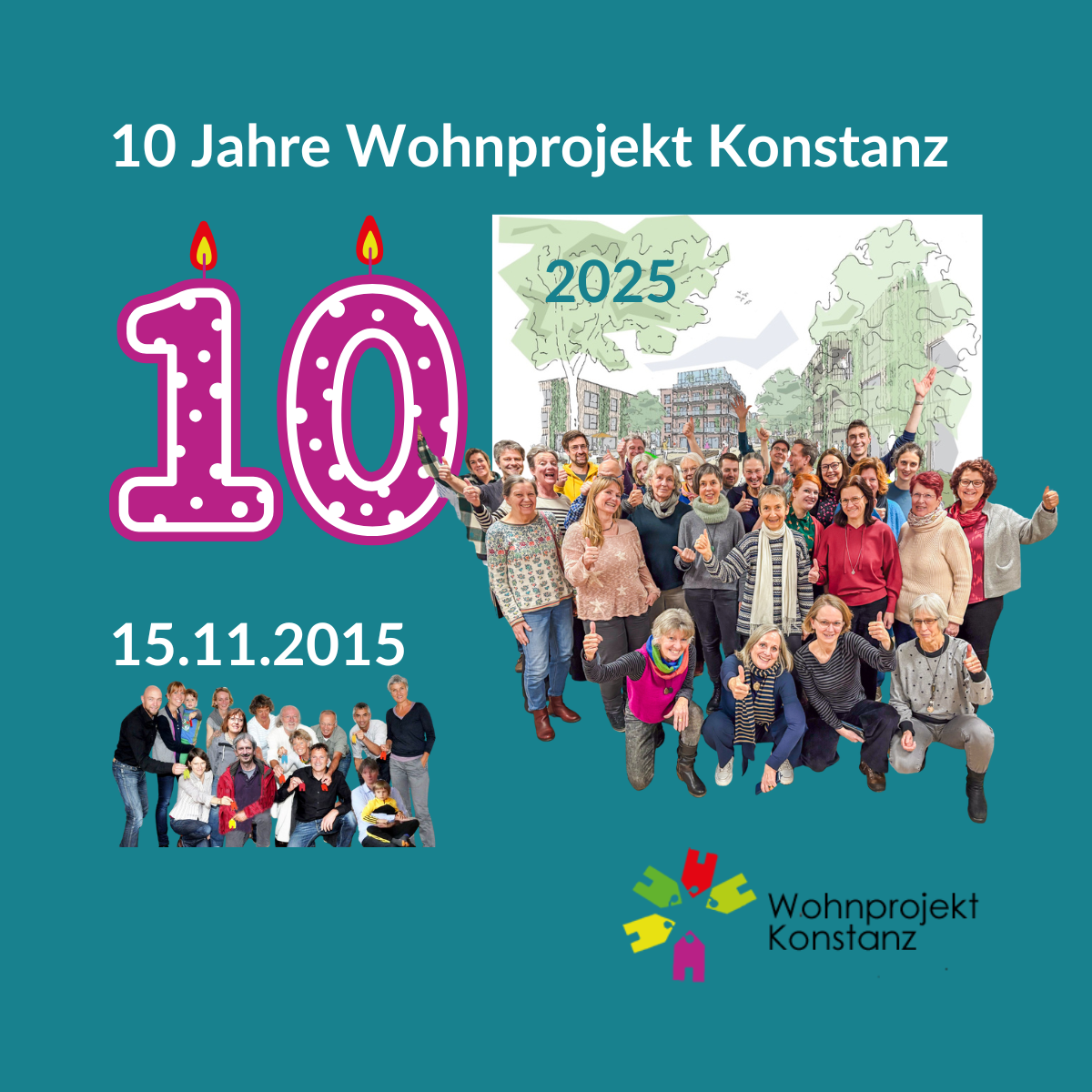10 Jahre Wohnprojekt Konstanz 2015-2025 / Bildquelle: Wohnprojekt Konstanz und EMP Architekten