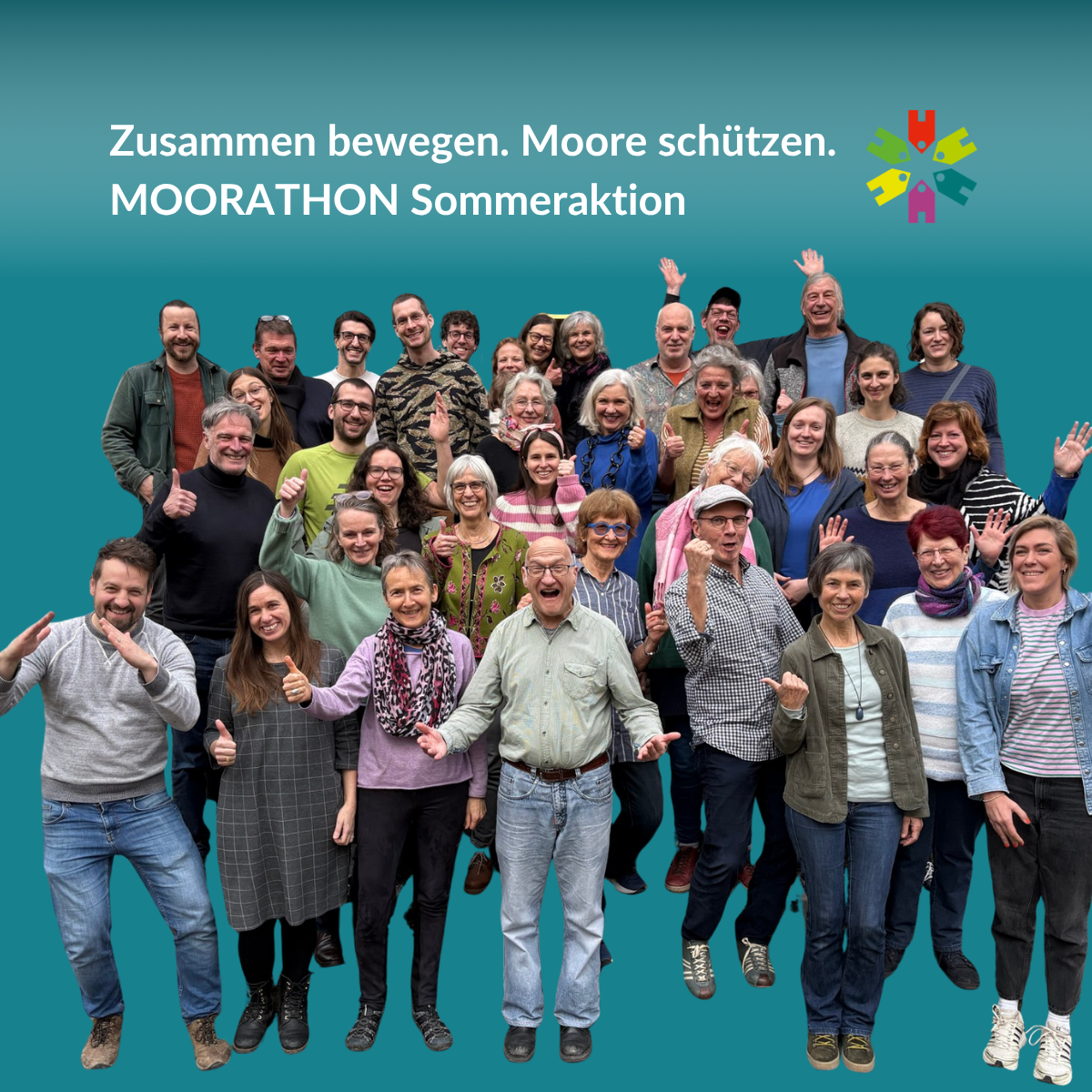 Zusammen bewegen. Moore schützen. Moorathon Sommeraktion. // Wohnprojekt Konstanz eG